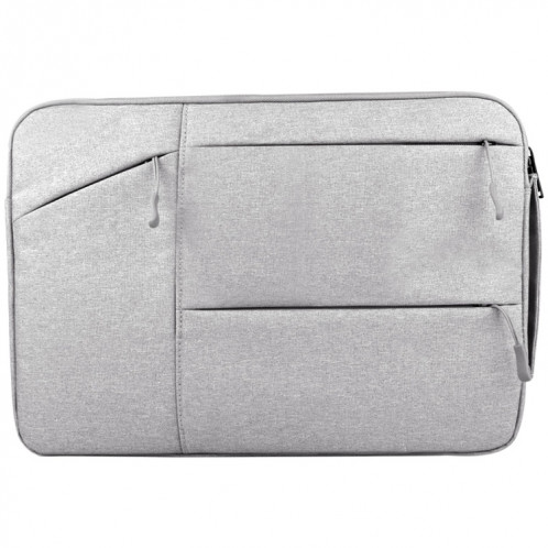Universel poches multiples portables wearable Oxford tissu doux portable portable Business Tablet Bag, pour 15,6 pouces et ci-dessous Macbook, Samsung, Lenovo, Sony, DELL Alienware, CHUWI, ASUS, HP (gris clair) SU79LH489-313
