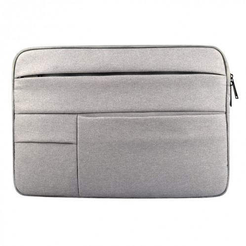 Universel poches multiples portable Oxford chiffon doux portable sac de tablette portable, pour 12 pouces et ci-dessous Macbook, Samsung, Lenovo, Sony, DELL Alienware, CHUWI, ASUS, HP (gris) SU590H874-312