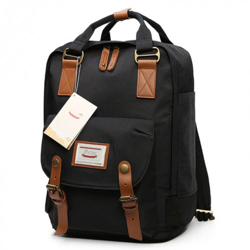 Mode sac à dos de voyage décontracté pour ordinateur portable sac étudiant avec poignée, taille: 38 * 28 * 15cm (noir) SH665Z1419-36