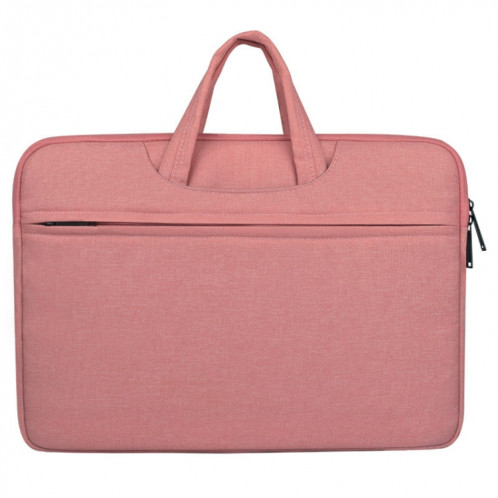 Sac à bandoulière pour ordinateur portable à glissière résistant à l'usure respirant, pour 13,3 pouces et ci-dessous Macbook, Samsung, Lenovo, Sony, DELL Alienware, CHUWI, ASUS, HP (rose) SS131F1557-314