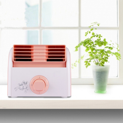 Ventilateur silencieux de bureau de mini turbine de lame de 30W pour le dortoir / chambre à coucher / salon / bureau, 3 types de mode de vitesse, CA 220V (rose) SH874F822-39