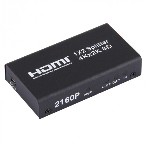 Mini répartiteur de commutation HDMI 1x2 2160P, support 4Kx2K, 3D SH00709-37