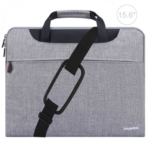 HAWEEL 15,6 pouces Zipper Shoulder poche ordinateur portable sac, pour Macbook, Samsung, Lenovo, Sony, DELL Alienware, CHUWI, ASUS, HP, 15,6 pouces et ci-dessous Ordinateurs portables (Gris) SH115H448-317