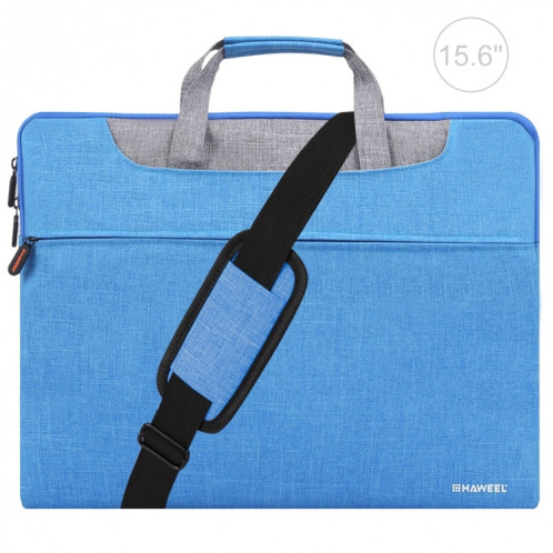 HAWEEL 15,6 pouces Zipper épaule ordinateur portable sac pour ordinateur portable, pour Macbook, Samsung, Lenovo, Sony, DELL Alienware, CHUWI, ASUS, HP, 15,6 pouces et ci-dessous ordinateurs portables (Bleu) SH115L1119-317