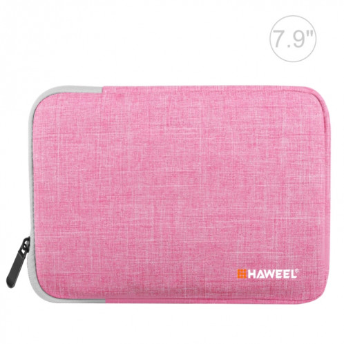 HAWEEL 7.9 pouces étui à manches Zipper porte-documents sac de transport, pour iPad mini 4 / iPad mini 3 / iPad mini 2 / iPad mini, Galaxy, Lenovo, Sony, Xiaomi, Huawei 7,9 pouces comprimés (rose) SH807F1962-311