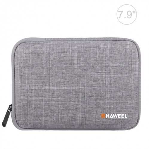 HAWEEL 7.9 pouces étui à manches Zipper porte-documents sac de transport, pour iPad mini 4 / iPad mini 3 / iPad mini 2 / iPad mini, Galaxy, Lenovo, Sony, Xiaomi, Huawei 7,9 pouces comprimés (gris) SH807H1706-311