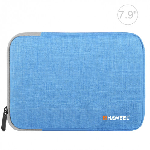 HAWEEL 7.9 pouces étui à manches Zipper porte-documents sac de transport, pour iPad mini 4 / iPad mini 3 / iPad mini 2 / iPad mini, Galaxy, Lenovo, Sony, Xiaomi, Huawei 7,9 pouces comprimés (bleu) SH807L933-311