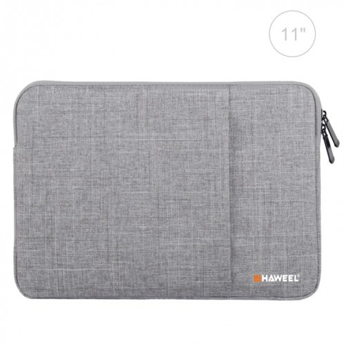 HAWEEL 11 pouces étui à douille Zipper porte-documents sac de transport, pour Macbook, Samsung, Lenovo, Sony, Dell Alienware, CHUWI, ASUS, HP, 11 pouces et ci-dessous Ordinateurs portables / tablettes (Gris) SH811H1237-312