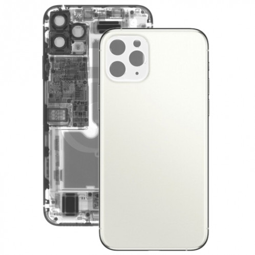 Panneau en verre du couvercle de batterie arrière pour iPhone 11 Pro (blanc) SH20WL695-34