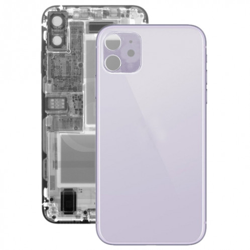 Cache arrière de la batterie en verre pour iPhone 11 (violet) SH21PL870-34