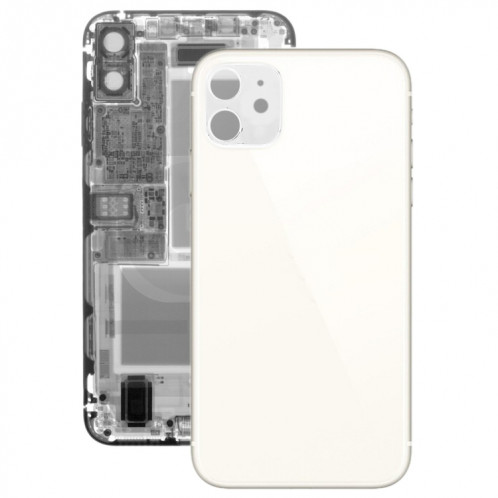 Cache arrière de la batterie en verre pour iPhone 11 (blanc) SH21WL919-34