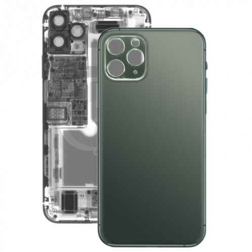 Cache arrière de la batterie en verre pour iPhone 11 Pro Max (vert) SH22GL1904-34