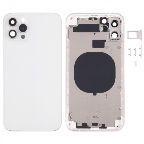 Couvercle de boîtier arrière avec apparence imitation d'IP13 Pro pour iPhone 11 (Blanc) SH92WL1930-37