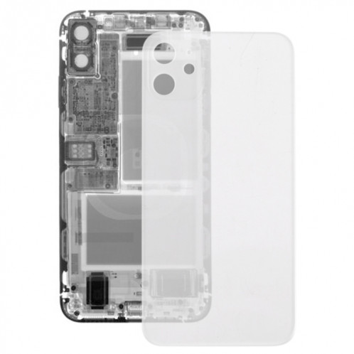 Cache arrière de batterie en verre transparent pour iPhone 11 (transparent) SH260T713-36