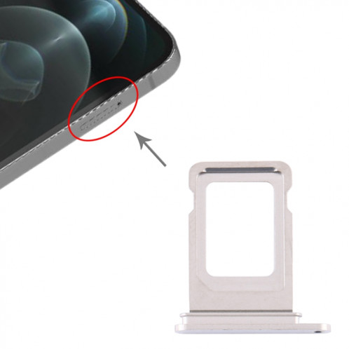Plateau de la carte SIM pour iPhone 12 Pro (argent) SH007S400-34