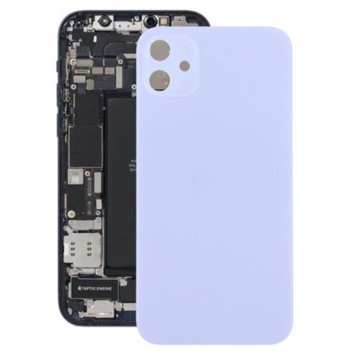 Cache arrière en verre avec imitation d'apparence d'iP12 pour iPhone XR (violet) SH43PL1009-36