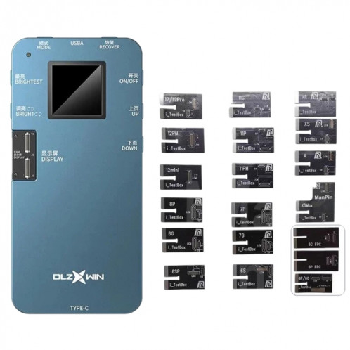 DL S300 LCD Testeur d'écran Testeur 3D Test Touch pour iPhone 12/11 / XS / XR / 8/7 / 6S Série SH01131342-36