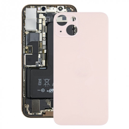 Couverture arrière de la batterie de verre pour iPhone 13 (rose) SH19FL1455-36