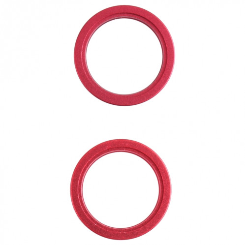 2 PCS Caméra arrière Verre Verre Métal Nettoyant Hoop Bague pour iPhone 13 Mini (rouge) SH103R1890-34