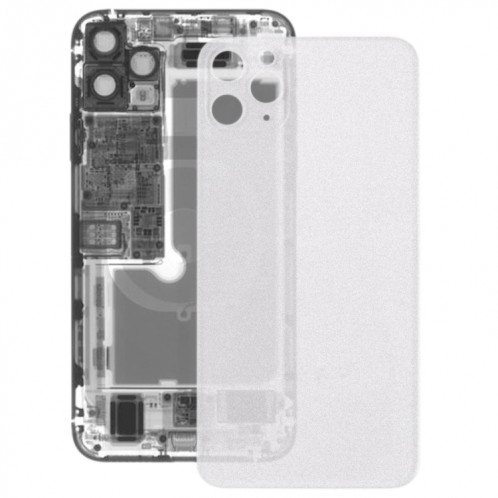 Cache arrière de batterie en verre givré transparent pour iPhone 11 Pro (transparent) SH11TL1781-36