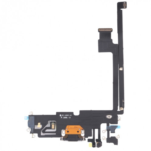 Pour iPhone 12 Pro Max câble flexible de port de charge (noir) SH061B1663-34