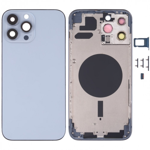 Couvercle de boîtier arrière avec plateau de carte SIM et lentille de la caméra pour iPhone 13 Pro Max SH02LL93-36