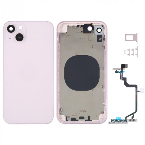 Coque arrière avec apparence imitation iP14 pour iPhone XR (rose) SH22FL492-36