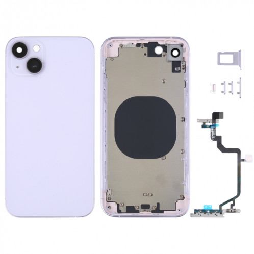 Coque arrière avec apparence imitation iP14 pour iPhone XR (violet) SH22PL822-36