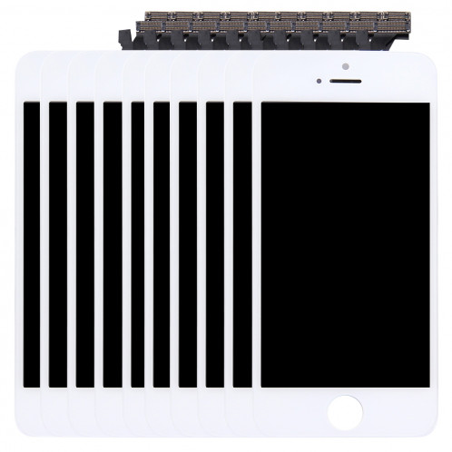 10 PCS iPartsAcheter 3 en 1 pour iPhone 5 (LCD + Frame + Touch Pad) Assemblage Digitizer (Blanc) S104WT114-39