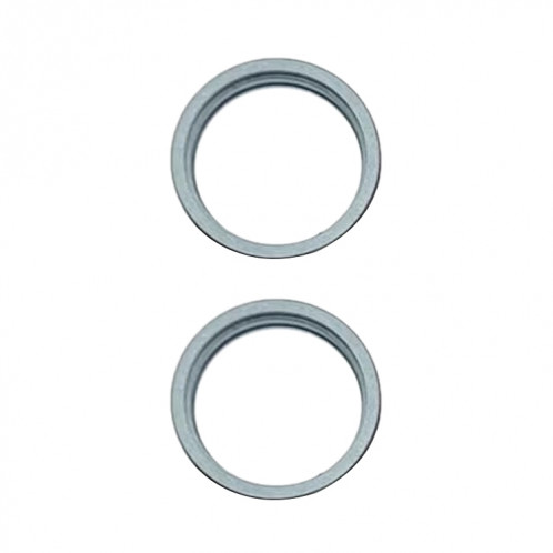 Pour iPhone 15/15 Plus 2 pièces/ensemble lentille en verre de caméra arrière anneau de protection extérieur en métal (bleu) SH078L1386-32