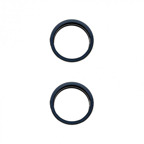 Pour iPhone 15 Pro / 15 Pro Max 3 pièces/ensemble lentille en verre de caméra arrière anneau de protection extérieur en métal (bleu) SH079L165-32