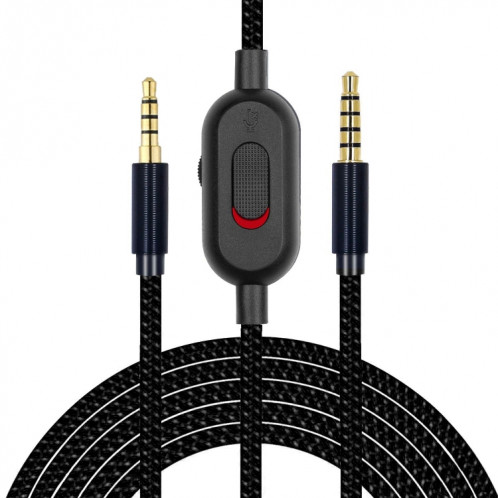 ZS0193 Câble audio pour casque pour Logitech Astro A10 A40 (Noir) SH159B347-35
