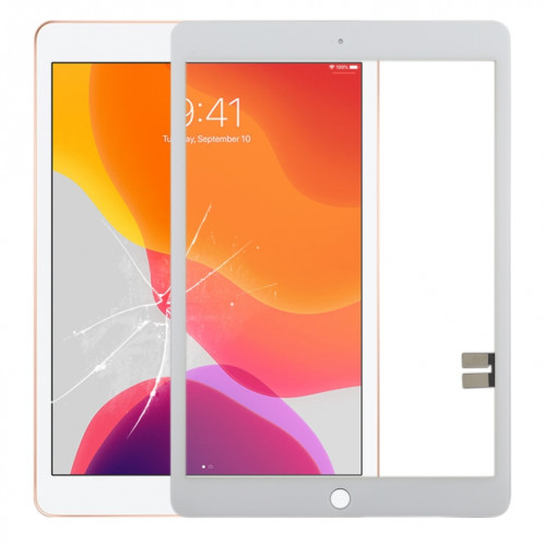 Écran tactile pour iPad 10,2 pouces / iPad 7 (blanc) SH461W337-36
