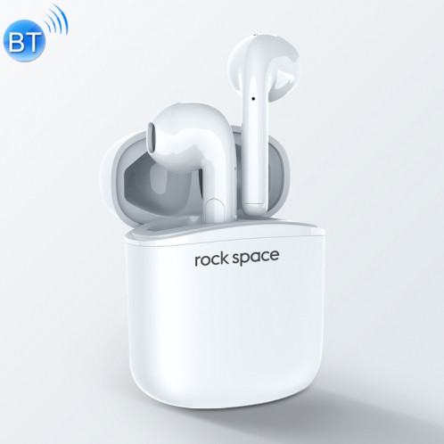 ROCK Space EB100 TWS Bluetooth 5.0 Casque stéréo Bluetooth sans fil étanche (blanc) SR957W1637-38