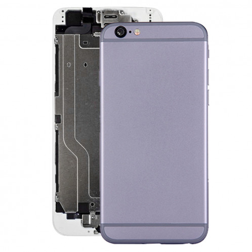 iPartsBuy pour iPhone 6 couvercle du boîtier complet avec bouton d'alimentation et bouton de volume câble Flex (gris) SI065H814-36