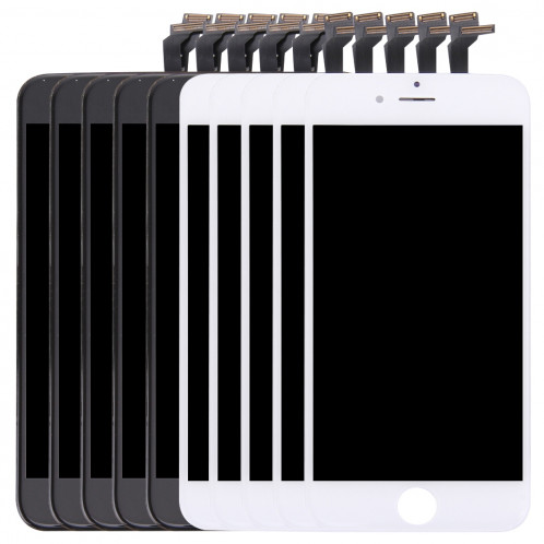 5 PCS Black + 5 PCS Blanc iPartsAcheter 3 en 1 pour l'iPhone 6 (LCD + Frame + Touch Pad) Digitizer Assemblée S569FF907-39