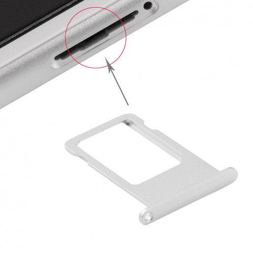 iPartsBuy pour le plateau de carte d'iPhone 6s Plus (argent) SI632S1548-34