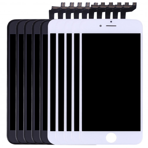 5 PCS Black + 5 PCS Blanc iPartsAcheter 3 en 1 pour iPhone 6s (LCD + Frame + Touch Pad) Digitizer Assemblée S586FF506-38