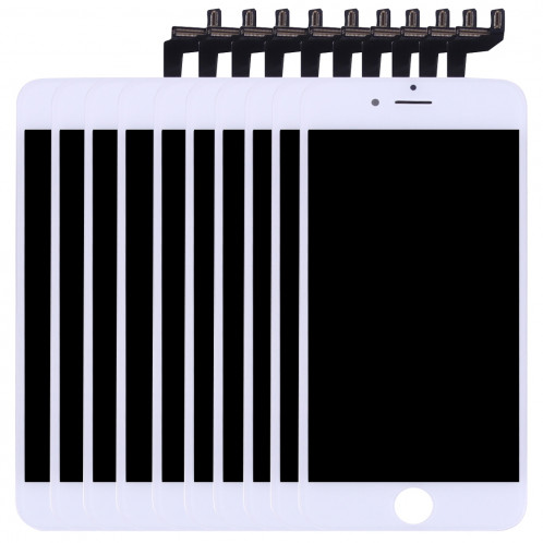 10 PCS iPartsAcheter 3 en 1 pour iPhone 6s (LCD + Frame + Touch Pad) Assemblage Digitizer (Blanc) S187WT101-37