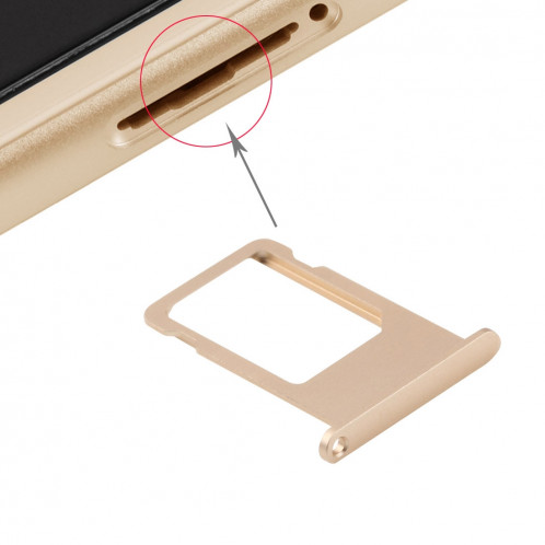 iPartsBuy pour le plateau de carte d'iPhone 6s (or) SI650J951-34