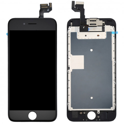 iPartsBuy 4 en 1 pour iPhone 6s (caméra frontale + LCD (Century) + cadre + pavé tactile) Assemblage de numériseur (noir) SI401B1095-36