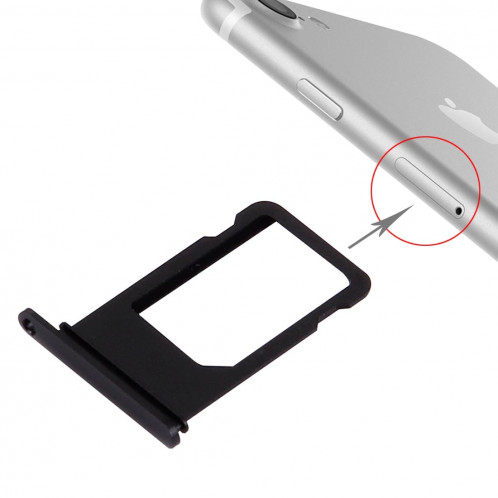 iPartsBuy pour le plateau de carte d'iPhone 7 (noir) SI499B955-34