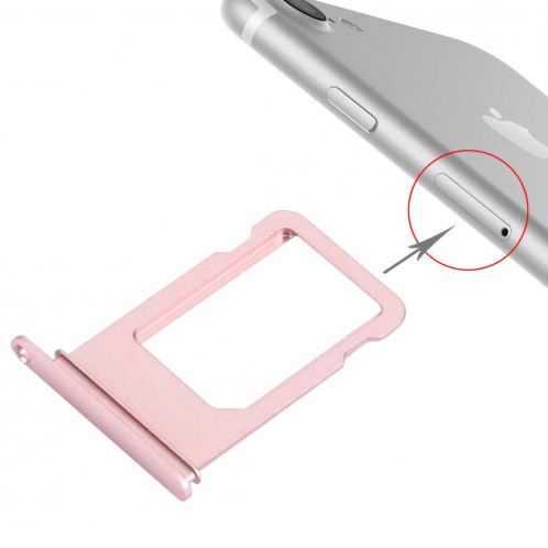 iPartsBuy pour le plateau de carte d'iPhone 7 (or rose) SI99RG167-34