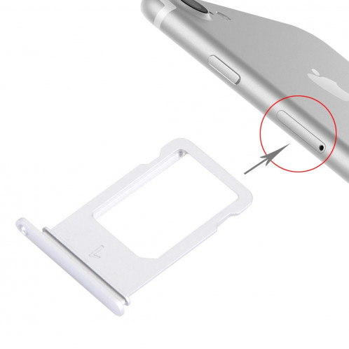 iPartsBuy pour le plateau de carte d'iPhone 7 (argent) SI499S389-34