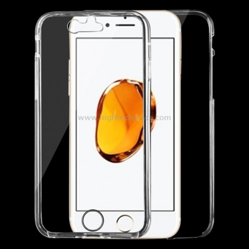 Pour iPhone 8 et 7 0.75mm Double-face Ultra-mince Transparent TPU Housse de protection (Transparent) SP560T316-37