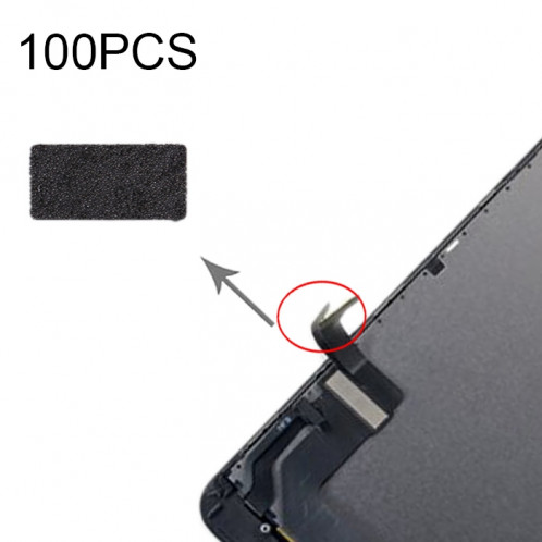 100 PCS LCD Display Flex Cable Cotton Pads pour iPhone 7 SH06071307-34