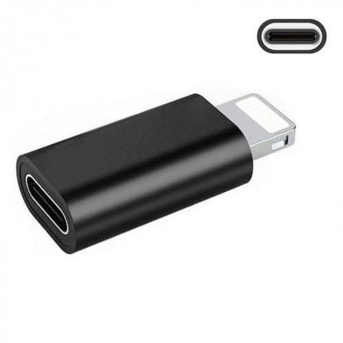 ENKAY HAT-PRINCE HC-6 MINI ABS USB-C / TYPE-C 3.1 à 8 broches Adaptateur de connecteur de port (noir) SE669B1764-36