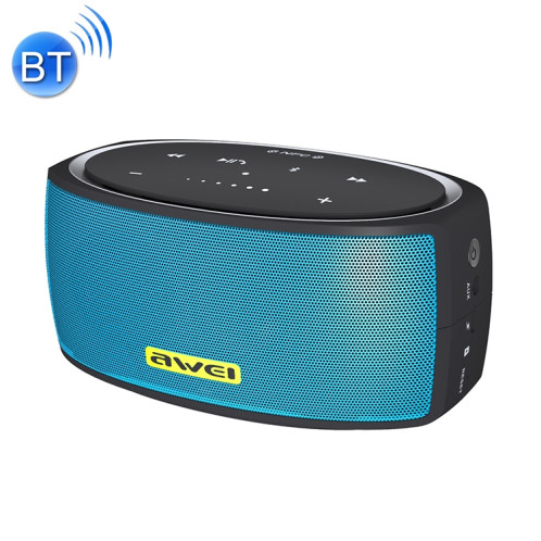 Haut-parleur Bluetooth sans fil portable awei Y210 V4.2 avec basse améliorée, prise en charge des cartes NFC / TF / AUX (bleu) SA212L1109-311