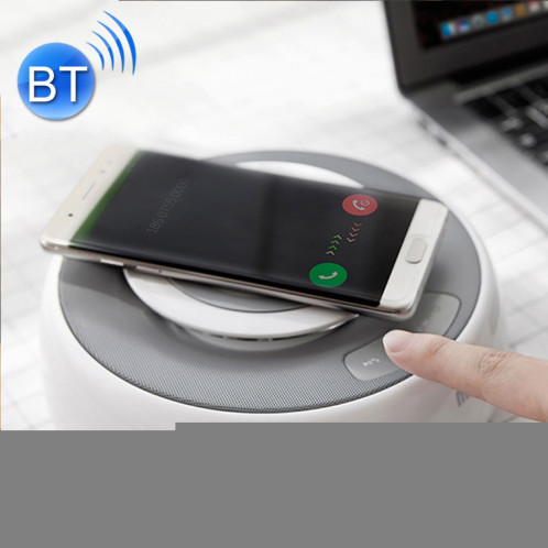 Chargeur rapide sans fil NILLKIN MC2 2-en-1 Qi Haut-parleurs stéréo Bluetooth avec connexion aux ports Aux et NFC Play Music, pour iPhone 8/8 Plus / X, Galaxy S8 / S7 / S6, Note5 SN6038558-315
