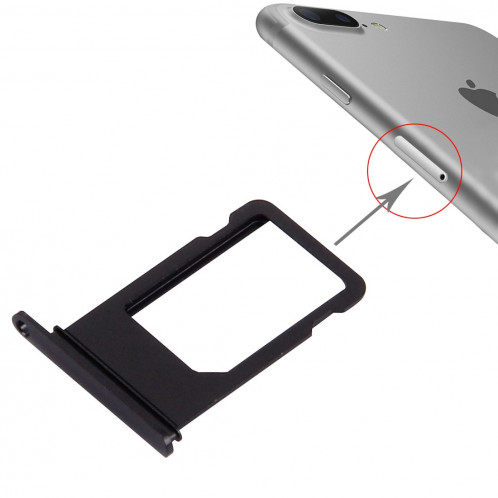 iPartsBuy pour le plateau de carte d'iPhone 7 Plus (noir) SI159B281-34